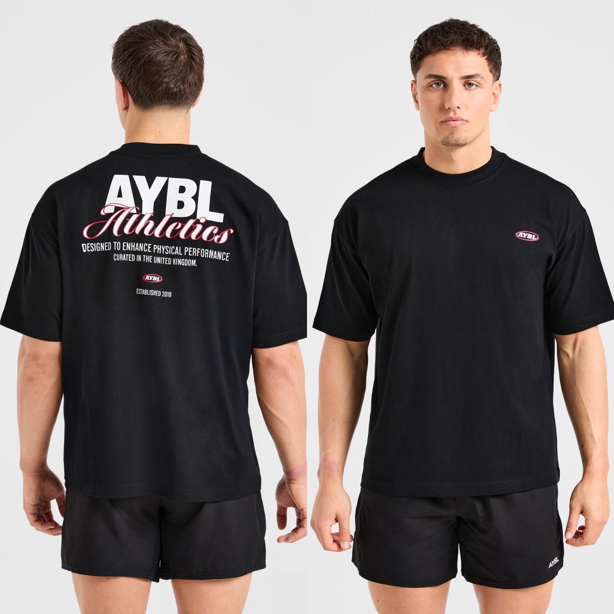Streetwear Brand Tees - T-Shirt Oversize con Scritta Atletica, Moda
