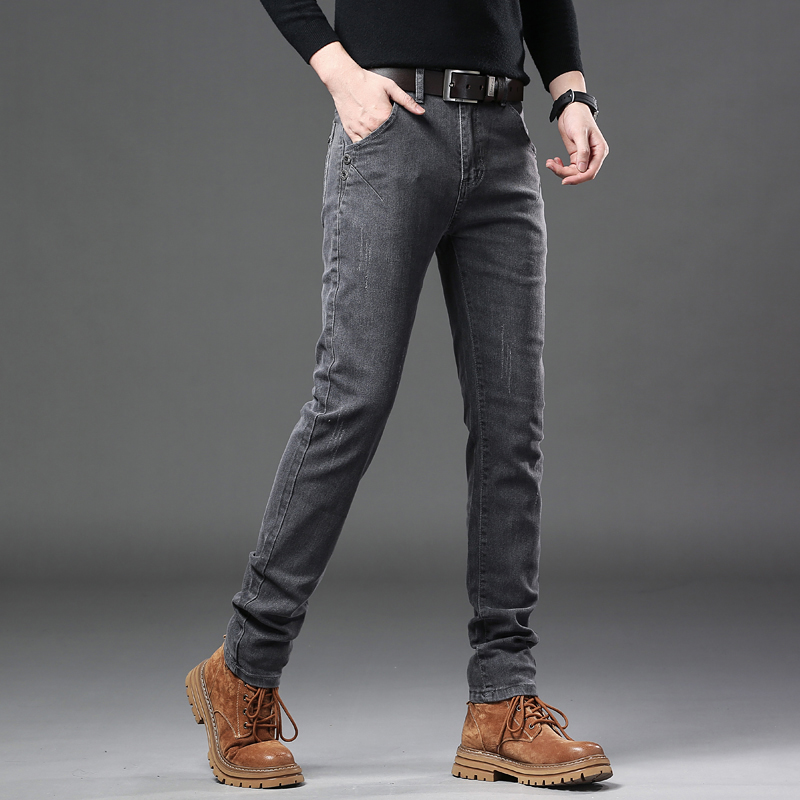 Nuovi jeans slim coreani grigi - Streetwear Brand Denim recensione e prezzo
