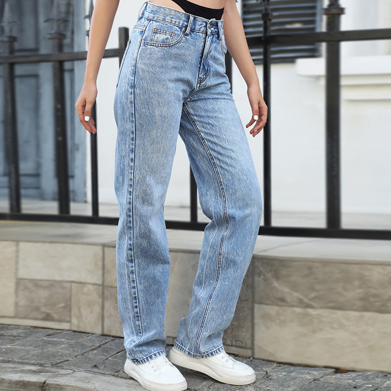 Jeans dritti con cuciture fint - Streetwear Brand Denim recensione e prezzo