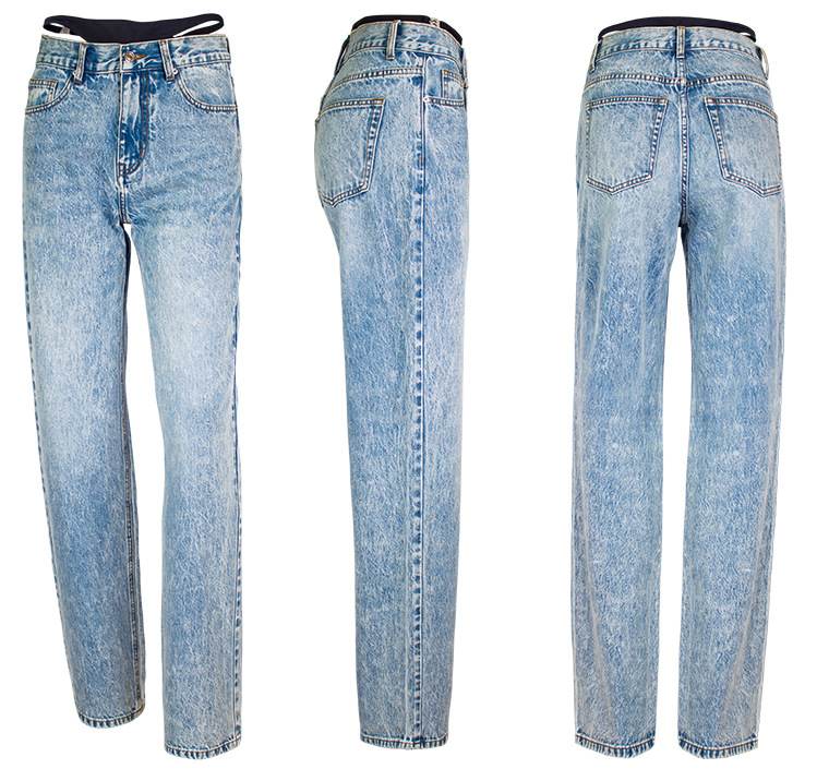Jeans dritti con cuciture fint - Streetwear Brand Denim recensione e prezzo